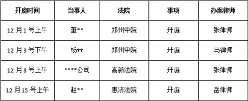 錦盾律所開(kāi)庭公告